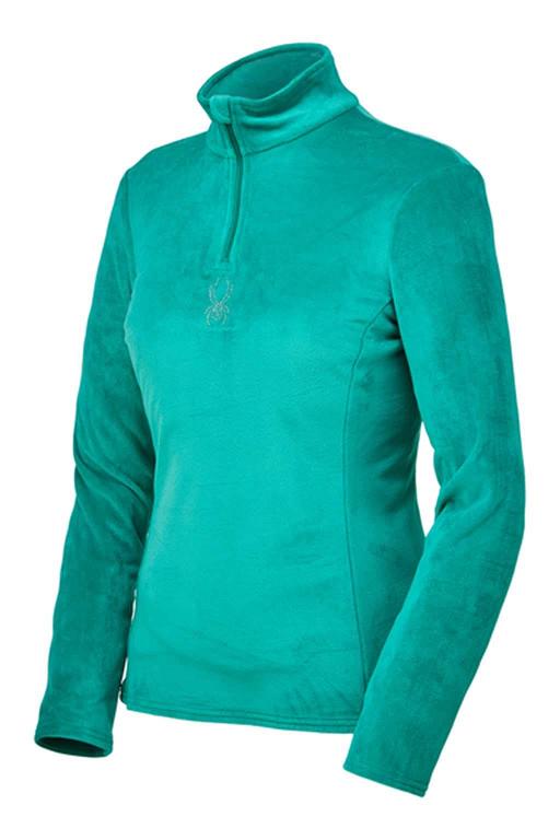 Top Spyder Shimmer Bug Zip T-Neck Verdes Azules Para Mujer Mexico MX74085